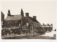 ‡ SIR KYFFIN WILLIAMS RA (1918-2006) unnumbered lithograph - village 'Carmel'