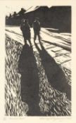 ‡ DAVID CARPANINI (b.1946) - limited edition (4/30) linocut - entitled, 'Tomorrow's Dust'