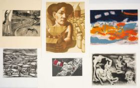 FOLIO CONTEMPORARY ART SOCIETY FOR WALES (2000-2001) limited edition (3/35) prints - a suite of