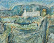 ‡ WILL ROBERTS (1907-2000) pastel - entitled verso 'West Wales Landscape'