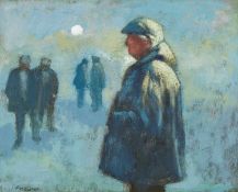 ‡ ANEURIN JONES (1930-2017) mixed media - entitled verso, 'Breuddwyd / Dream'