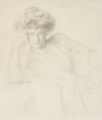 ‡ AUGUSTUS EDWIN JOHN RA (1878-1961) pencil - entitled verso 'Portrait of a Lady' on Martin Tinney