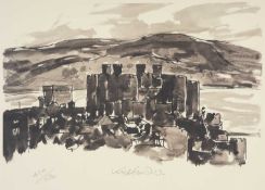 ‡ SIR KYFFIN WILLIAMS RA (1918-2006) limited edition (434/500) print - Conwy Castle