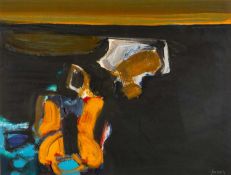 ‡ TOM NASH (b.1931) oil on card - entitled verso, 'Early Ride', signed