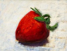 ‡ PETER SPRIGGS (b.1963) oil on canvas - entitled verso 'Strawberry'