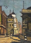 ‡ SIR KYFFIN WILLIAMS RA oil on board - Lower Thames Street, London, 1950s