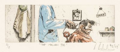 ‡ RAY RICHARDSON (b. 1964) artists proof etching with colour - 'The Italian Job', signed