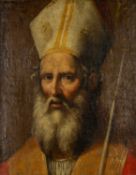 17TH/18TH CENTURY ITALIAN SCHOOL oil on canvas - head and shoulders portrait of a cleric