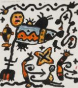 ‡ ALAN DAVIE C.B.E. R.A. H.R.S.W. (Scottish, 1920-2014) gouache on paper - Untitled, abstract