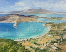 ‡ ROBERT KELSEY PAI (Scottish b. 1949) oil on canvas - entitled verso, 'The View from Shirley