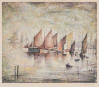 ‡ LAURENCE STEPHEN LOWRY RBA RA (British 1887 - 1976) offset lithograph printed in colours on wove -