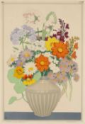 JOHN HALL THORPE (Australian, lived and died UK, 1874-1947) woodcut print - A Summer Bunch, signed
