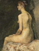CLAUDIA WILLIAMS oil on board - entitled verso 'Nude', signed verso, 61 x 46cms