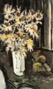 GWILYM PRICHARD oil on board - entitled verso 'Dried Sea Holly', signed, 51.5 x 31.5cms