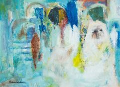 GWILYM PRICHARD oil on card - entitled verso 'Tataouine (Tunisia)', signed, 52 x 73cms