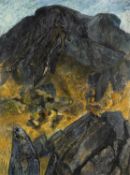 GWILYM PRICHARD pastel on card - entitled verso 'Y Moelwyn', unsigned, 72 x 54cms