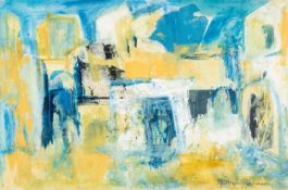 GWILYM PRICHARD oil on paper - entitled verso 'Tunisie', signed, 33 x 50cms