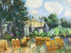 GWILYM PRICHARD pastel on paper - entitled verso 'Tronchar', fully signed, 48 x 64cms Auctioneer's