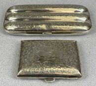 SILVER COLLECTABLES, including Edwardian silver cigar holder for three cigars, scroll engraved