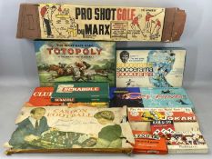 VINTAGE TOYS & GAMES, including Casdon Football, Marx Pro-Shot Golf, Jokari, Totopoly, Soccerama,