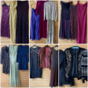 LADIES FASHION, large quantity of dresses and clothing, makes including Frank Usher, Warehouse, Anna