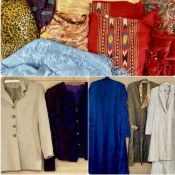 VINTAGE & LATER LADIES' FASHION, including evening wear, scarves, shawls, and other items (within