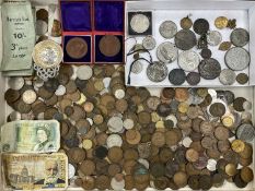 INTERESTING COLLECTION OF PRE-DECIMAL BRITISH COINS & MEDALLIONS Provenance: deceased estate