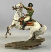 FRANKLIN MINT PORCELAIN EQUESTRIAN FIGURE, 'Napoleon at Waterloo', 39cms (h) Provenance: The
