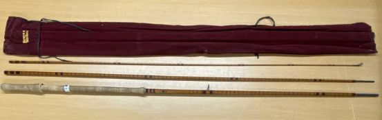 BRUCE & WALKER 'THE UNIVERSAL DELUXE' HEXAGRAPH 15' THREE PIECE FLY ROD LINE #9/11, in branded bag