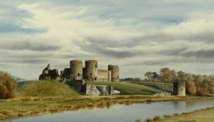 MAX A. S. HAMBLEN (British 20th century) watercolour - Rhuddlan Castle, signed lower right, 27 x