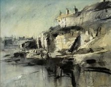 WILLIAM SELWYN RCA (b. 1933) large watercolour - entitled verso 'Moelfre', signed lower right, 55