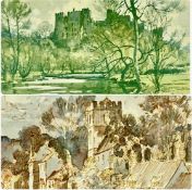 R. F. SPENCER-FORD (1902-1990) watercolour - entitled verso 'The Village Church, Cardington