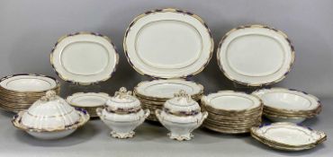 SPODE COPELAND CHINA CHANCELLOR COBALT PATTERN DINNERWARE, some pieces retailed by T. Goode & Co.