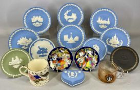 ASSORTED COLLECTOR'S PLATES including Wedgwood Christmas plates, Wedgwood tankard