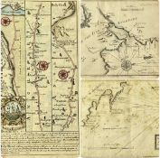 LEWIS MORRIS (1701-1765) two engraved maps, published 1748, 'A Plan of Dulas Bay & Harbour
