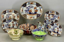 ASSORTED CERAMICS including Mailing Dahlia lustre glazed bowl, 22cms (diam.)