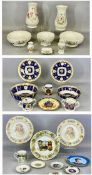 ASSORTED COLLECTABLE CERAMICS, including Aynsley, Royal Worcester, commemorative bowls, vases
