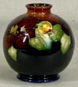 MOORCROFT FLAMBÉ CLEMATIS VASE of globular form, impressed marks, 13cms (h)