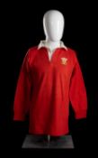 JPR WILLIAMS | WALES | 1979 | 50TH CAP Traditional Wales International Rugby Union match-worn jersey