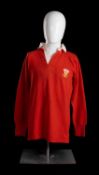 JPR WILLIAMS | WALES | 1979 Traditional Wales International Rugby Union match-worn jersey in red