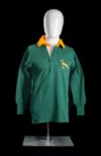 TONIE ROUX | SOUTH AFRICA | 1974 Springbok jersey match-worn traditional green with yellow collar