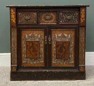 CONTINENTAL MARQUETRY & FRET-PIERCED WORK CREDENZA, early 20th Century