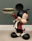 NOVELTY DUMB WAITER in the form of Mickey Mouse, possibly fibreglass, friend of Pluto, Lot 39