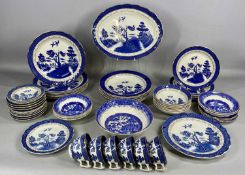 ROYAL DOULTON 'THE MAJESTIC COLLECTION': Booths 'Real Old Willow' pattern tea and dinnerware