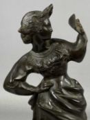 AFTER ERNEST RANCOULET (1870-1915) Art Nouveau style bronze figure - standing maiden reading a book