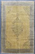 SIRJAN WOOL CARPET, yellow ground centre field 260 x 164cms