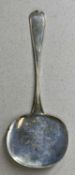 MARIUS HAMMER (1847 - 1927) SILVER PASTRY SERVER, c. 1878, engraved decoration, stamped marks, 20cms