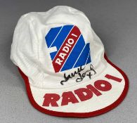 1970 /80s RADIO 1 BASEBALL CAP, signed in pen by Janice Long