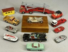 COLLECTION OF DIECAST SCALE MODEL VEHICLES, including Corgi Toys Batmobile, Corgi Aston Martin