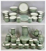 DENBY REGENCY GREEN DINNER & TEA SERVICE, including teapot (with tags), sugar bowl and cover, milk